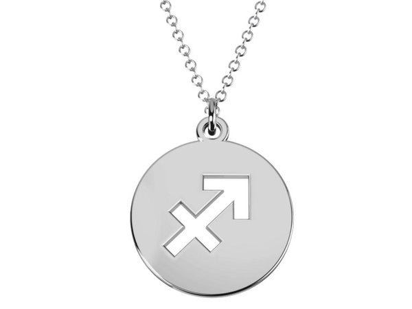 Astrology Sagittarius Zodiac sign Pendant-925 Sterling Silver Minimalist jewelry