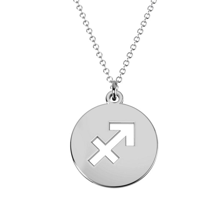 Astrology Sagittarius Zodiac sign Pendant-925 Sterling Silver Minimalist jewelry