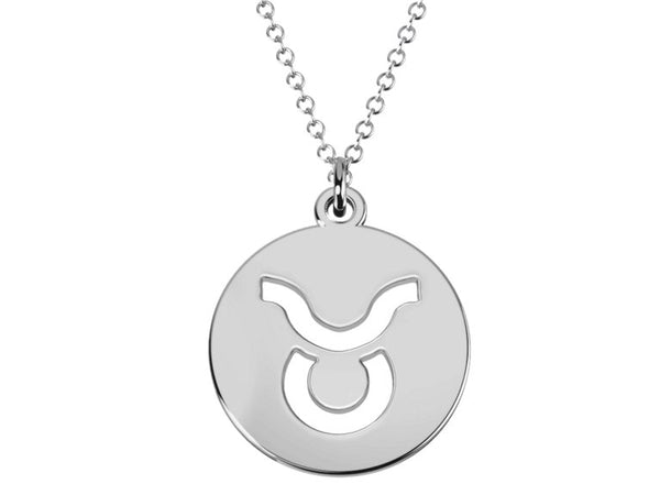 Taurus Zodiac astrology Sign Pendant Necklace-925 Silver Jewelry gift for Women