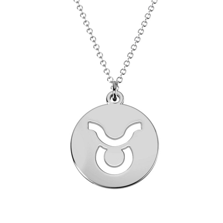 Taurus Zodiac astrology Sign Pendant Necklace-925 Silver Jewelry gift for Women